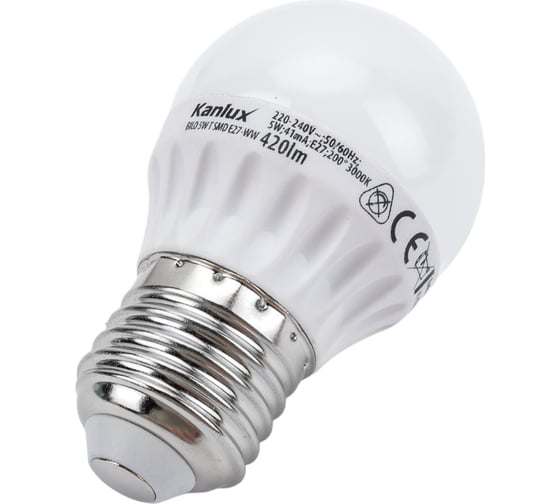 Светодиодная лампочка KANLUX BILO 5W, T, SMD, E27, WW 23043