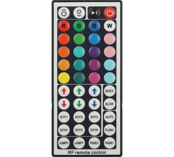 Контроллер для светодиодной ленты с радио пультом ЭРА RGBController12/24V216/432WIP20RF Б0061112