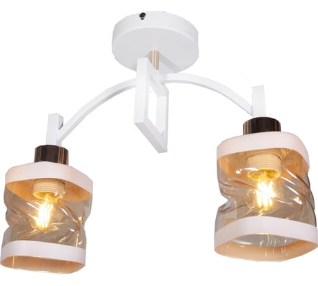 Потолочная люстра IMEX 2х60Вт E27 MD.51503-2-S WH+FGD