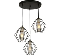 Подвесная люстра IMEX лофт 3х60Вт E27 MD.3099-3-P BK+AB