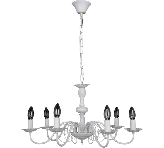 Классическая потолочная люстра IMEX 7х60Вт, E14 KL.29752-7-P WH 1
