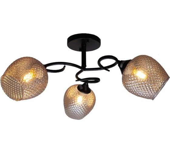 Потолочная люстра IMEX 3х60Вт, E27 MD.3476-3-S BK 1