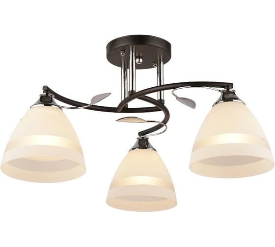 Потолочная люстра IMEX 3х60Вт, Е27 MD.2867-3-S BK+CH 1