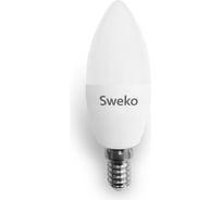 Светодиодная лампа Sweko 5 шт. 42LED-C35-10W-230-6500K-E14