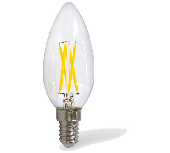 Лампа светодиодная Sweko 5 шт. 17LED-C35-4W-230-3000K-E14-CL