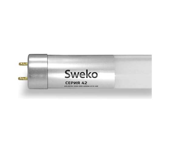 Светодиодная лампа Sweko 42LEDT8-24W-230-4000K-G13-NR