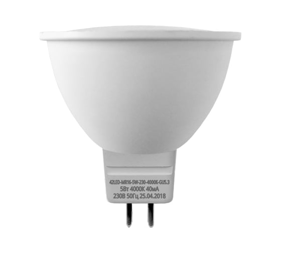 Cветодиодная лампа Sweko 42LED-MR16-5W-230-4000K-GU5,3_5