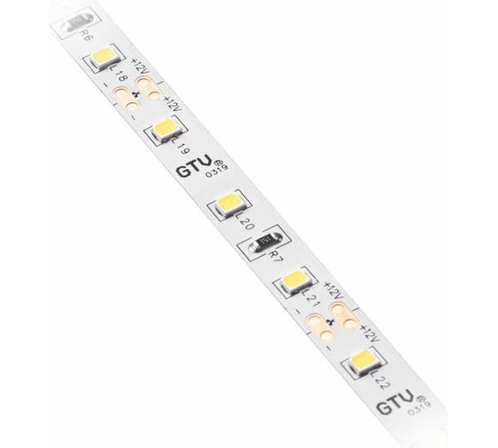 Светодиодная лента GTV FLASH 2835, 300 LED, 12V, IP20, 33W, 8MM, 5M, ЦВЕТ НЕЙТРАЛЬНЫЙ БЕЛЫЙ LD-2835-300-20-NE4N
