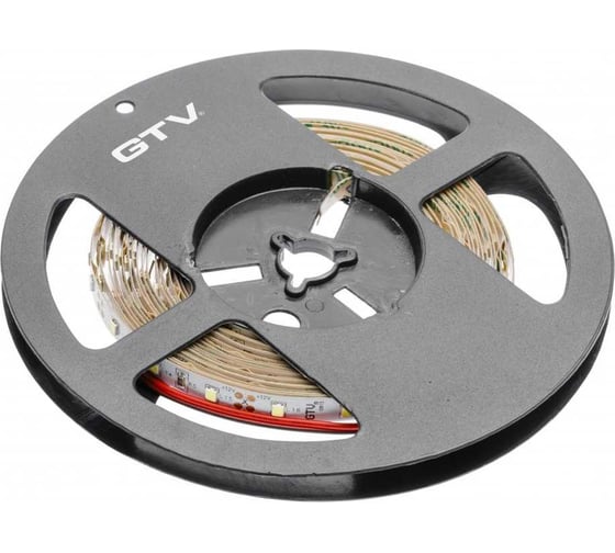 Светодиодная лента GTV FLASH 2835, 300 LED, 12V, IP20, 33W, 8MM, 5M, ЦВЕТ НЕЙТРАЛЬНЫЙ БЕЛЫЙ LD-2835-300-20-NE4N