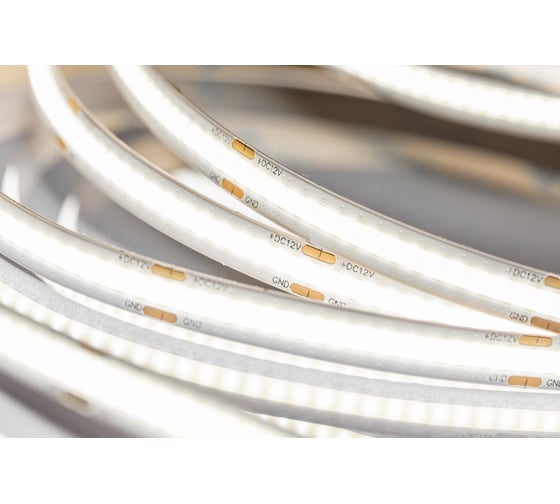 Светодиодная лента GTV COB, 2400 LED, 12V, IP20, 50W, 8ММ, 5М, ХОЛОДНЫЙ БЕЛЫЙ LD-COB12V-20-ZBPQ