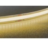 Светодиодная лента GTV COB, 2400 LED, 12V, IP20, 50W, 8ММ, 5М, ТЕПЛЫЙ БЕЛЫЙ LD-COB12V-20-CBPQ