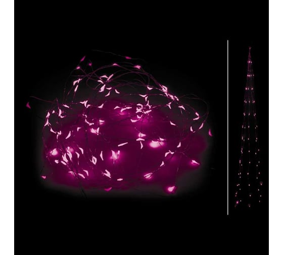 Электрогирлянда Волшебная страна дождик Pink 004291