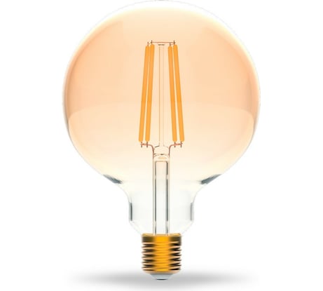 Умная Wi-fi филаментная лампочка Gauss, Smart Light DIM E27 G95 7 Вт 2700-6500K, диммируемая, управление голосом/смартфоном 1320112