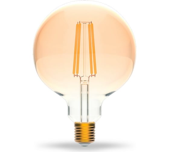 Умная Wi-fi филаментная лампочка Gauss, Smart Light DIM E27 G95 7 Вт 2700-6500K, диммируемая, управление голосом/смартфоном 1320112 1