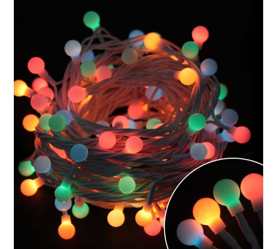 Электрогирлянда Волшебная страна Шарики Bead-100-5-MC 101548