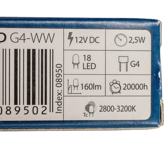 Светодиодная лампочка KANLUX LED18 SMD G4 WW 8950