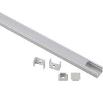 Комплект с накладным анодированным профилем ЭРА 16121m 16x12мм, 1м, серебристый САВ261 Б0062813