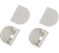 Набор заглушек ЭРА 15203 для профиля 1520 2шт глухие, 2шт с отверстием Б0062799