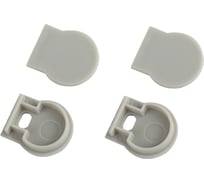 Набор заглушек ЭРА 24203 профиля 2420 2шт глухие, 2шт с отверстием Б0062797