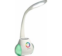 Настольная лампа-светильник DASWERK с органайзером и Bluetooth колонкой, Led, 6 Вт, белый, 238328
