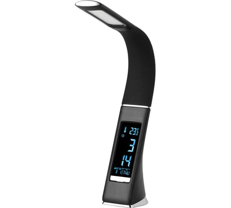 Настольная лампа-светильник SONNEN Sm-01b на подставке, Lcd-экран, Светодиодная, 5 Вт, черный, 238232