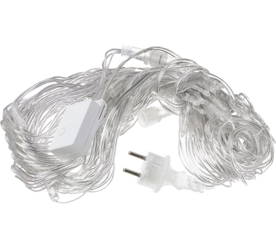 Новогодняя гирлянда TDM Сеть 1,5х1,5 м, белый свет, 8 режимов, IP44 SQ0361-0030