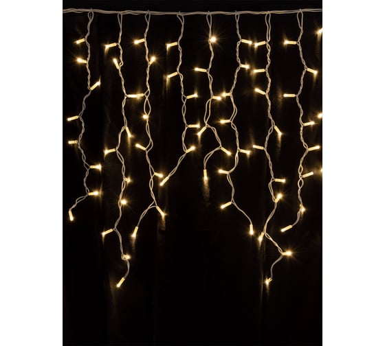 Светодиодная гирлянда TDM Бахрома, 2х1м, 152LED, 3000К, белый шнур SQ0361-0044
