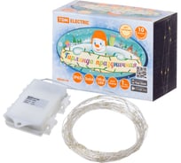 Светодиодная гирлянда TDM ELECTRIC Роса 100, 100LED, 10м, 3000К, 3хАА SQ0361-0058