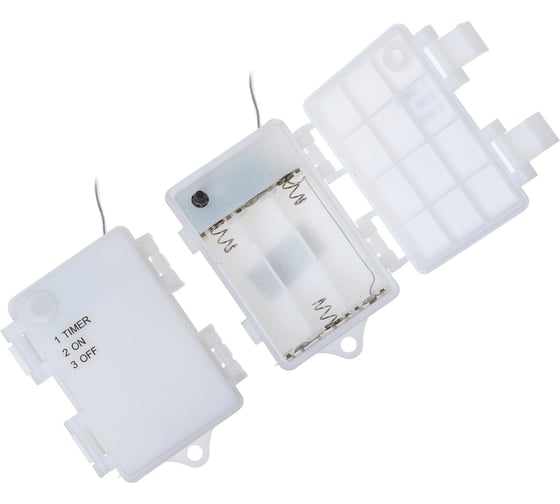 Светодиодная гирлянда TDM Роса 100, 100LED, 10м, 3000К, 3хАА SQ0361-0058