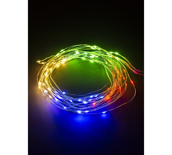 Светодиодная гирлянда TDM Роса 105, конский хвост, 7x15LED, 1,5 м, многоцветная, 250В SQ0361-0061