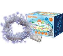 Светодиодная гирлянда TDM ELECTRIC СГ50Г5, голубая, 5м, 8 режимов, 250 В SQ0361-0034