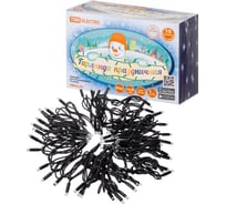 Светодиодная гирлянда TDM ELECTRIC СГУ100Б10, 10м, мерцание, 6500К, каучук, черный SQ0361-0043