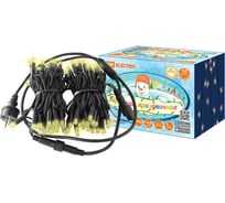 Светодиодная гирлянда TDM ELECTRIC СГУ100БТ10, 10м, 3000К, каучук, черный SQ0361-0042