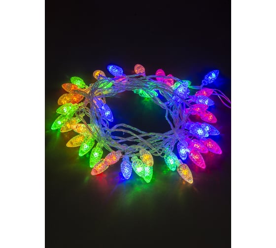Светодиодная гирлянда TDM Шишки, 50 LED, 5м, 8 режимов, многоцветная, 250 В SQ0361-0050