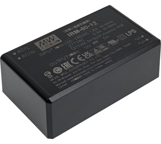 Источник питания Mean Well AC/DC IRM-60-12 60Вт Т02288487