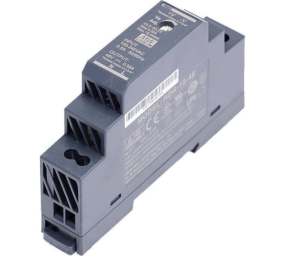 Источник питания Mean Well AC/DC HDR-15-48 Т02601694 1