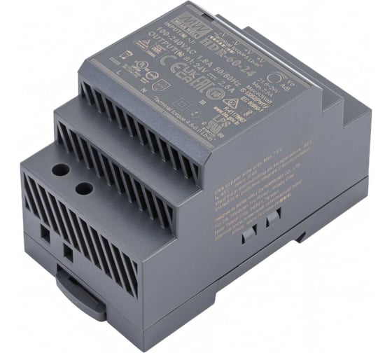 Источник питания Mean Well AC/DC HDR-60-24 60Вт Т02601703