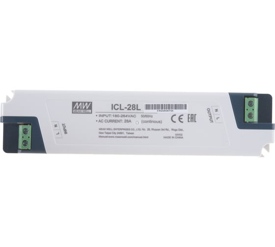 Ограничитель пускового тока Mean Well ICL-28L рабочее напряжение 180…264В AC Т03519711