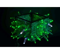 Гирлянда TEAMPROF Нить 10 м, 24В, флэш, колпачок, ЗЕЛЁНЫЙ, прозрачный провод TPF-S10CF-24V-CT/G