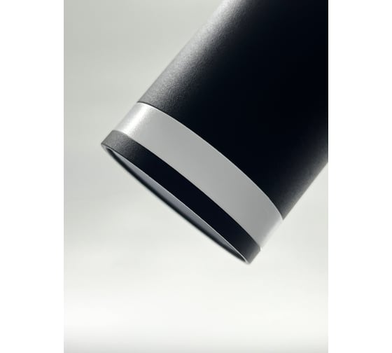 Светильник truEnergy поворотный с матовым кольцом с цоколем GU10 D54xH100мм алюминий черный 21332