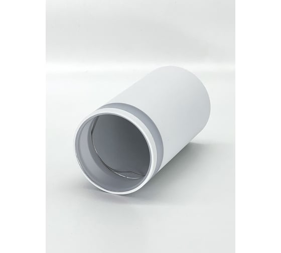 Светильник накладной truEnergy с матовым кольцом с цоколем GU10 D54xH100мм алюминий белый 21305