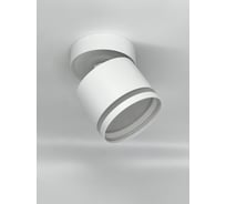 Светильник накладной truEnergy поворотный с матовым кольцом с цоколем GX53 D82xH65мм алюминий белый 21044
