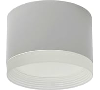 Светильник накладной truEnergy с матовым кольцом с цоколем GX53 D82xH60мм алюминий белый 21035