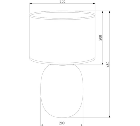Настольный светильник TK Lighting с тканевым абажуром 5988 Melody черный a066782