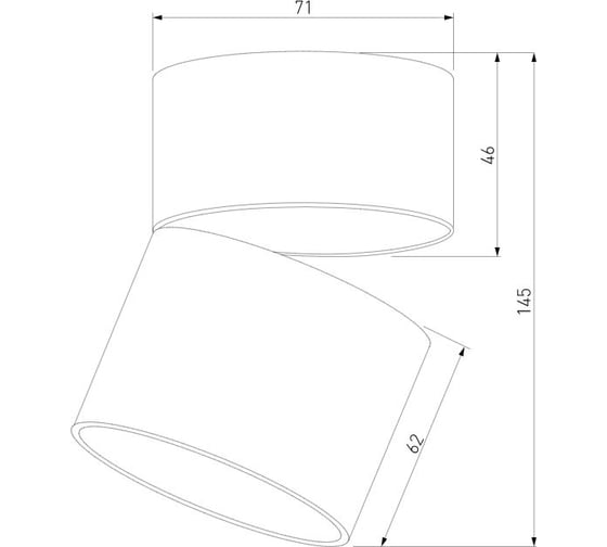 Светильник потолочный светодиодный Elektrostandard Rolly 9W 4000K черный a067489