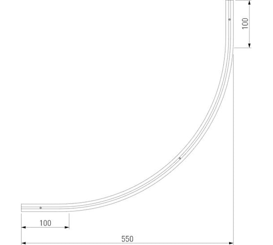 Шинопровод накладной Elektrostandard Mini Magnetic Round Ø900 мм черный a067269