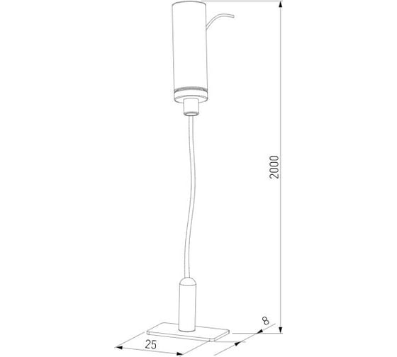 Набор для подвеса Elektrostandard Mini Magnetic Round 2м a067255