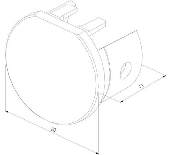Заглушки для шинопровода Elektrostandard Mini Magnetic Round 2шт a067267