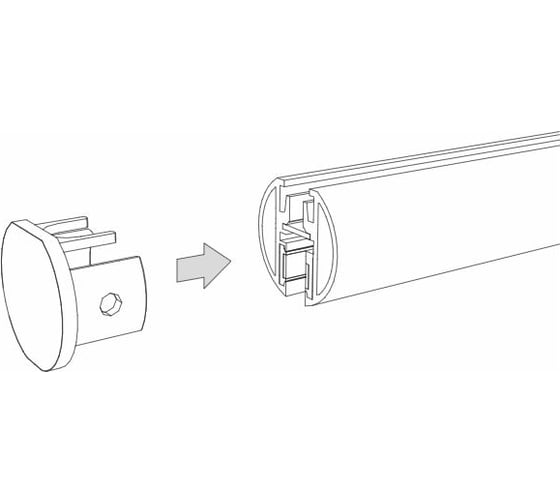 Заглушки для шинопровода Elektrostandard Mini Magnetic Round 2шт a067267