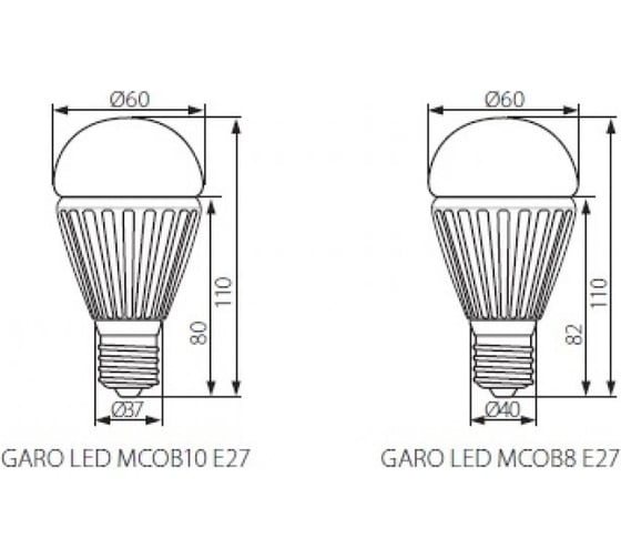 Светодиодная лампочка KANLUX GARO LED MCOB8 E27 WW/ 8831